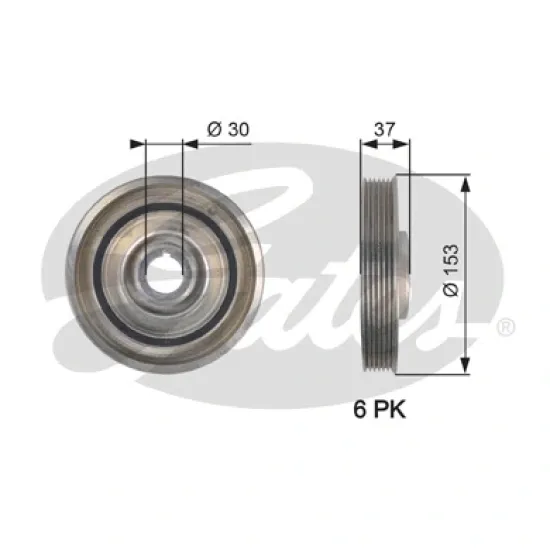 KRANK KASNAGI ( FORD 2.0TDCI C-MAX FOCUS 04-/ KUGA 08-/ MONDEO 07-/ S-MAX 15-18 )