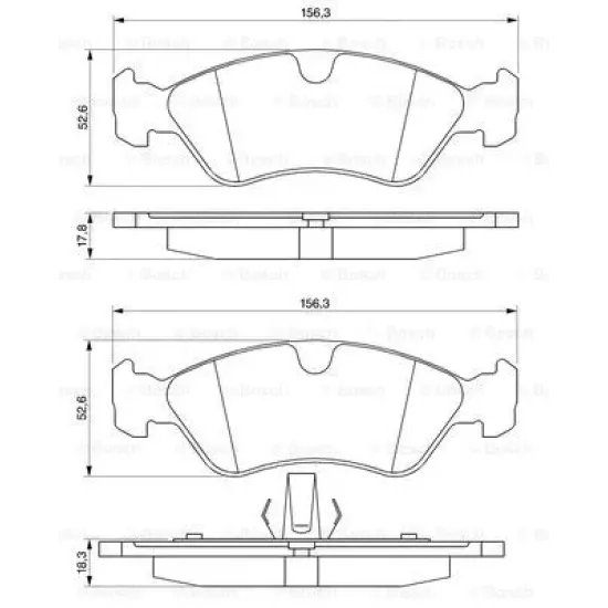 ON FREN BALATASI ASTRA F 92>98 VECTRA A 89> 95 VECTRA B 96> 02