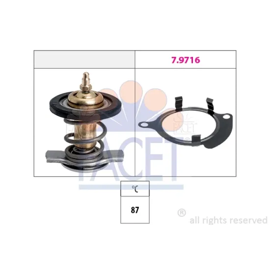 TERMOSTAT (87°) TOUAREG TRANSPORTER T5 3,2 V6 2,5TDI 03>09