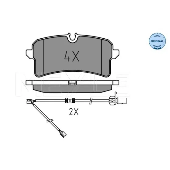 ARKA FREN BALATASI- (AUDI A6 11-18 A7 11-18)