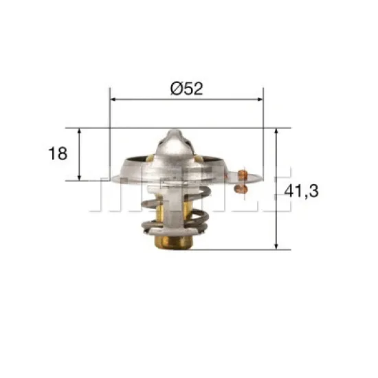 TERMOSTAT 82°C ACCENT 1.3-1.5