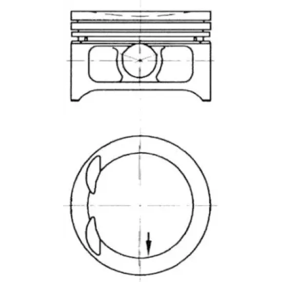 PISTON+SEGMAN (AD) 100 VECTRA.B 2.0 16V *X20XEV* *87*