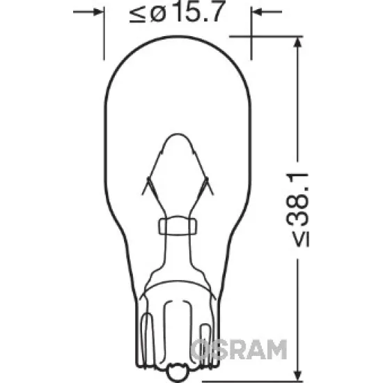 AMPUL 12V 16W Sinyal ve Fren Ampulu DİPSİZ SARI