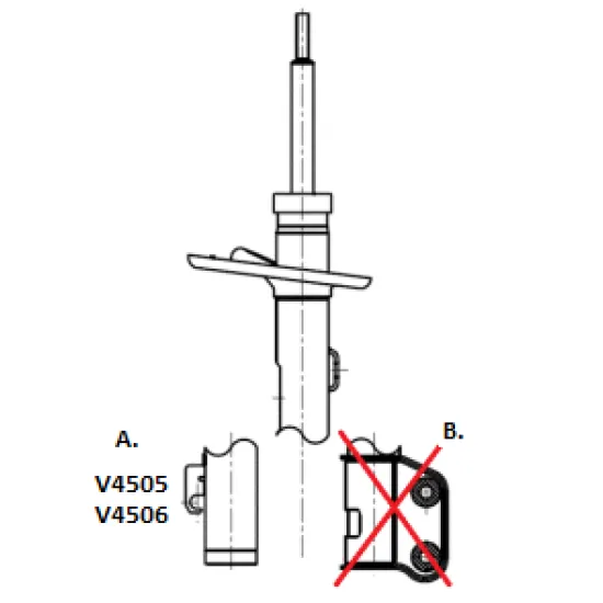 ON AMORTISOR (VW TRANSPORTER T5/T6)