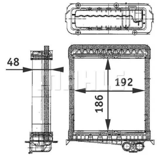 KALORİFER RADYATORU MEKANİK (VOLVO 850 / C70 I / S70 / V70 I)