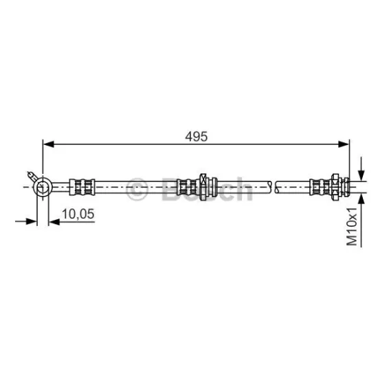 N42 HORTUM FREN ARKA SAG-(NISSAN XTRAIL 01// )