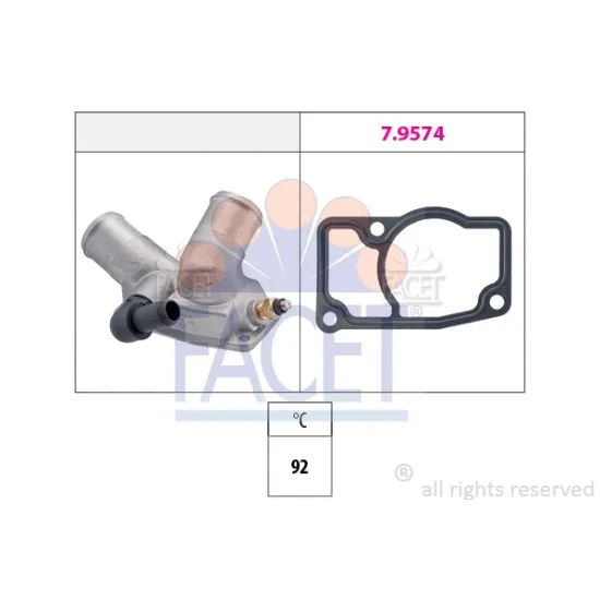 TERMOSTAT KOMPLE 92 °C