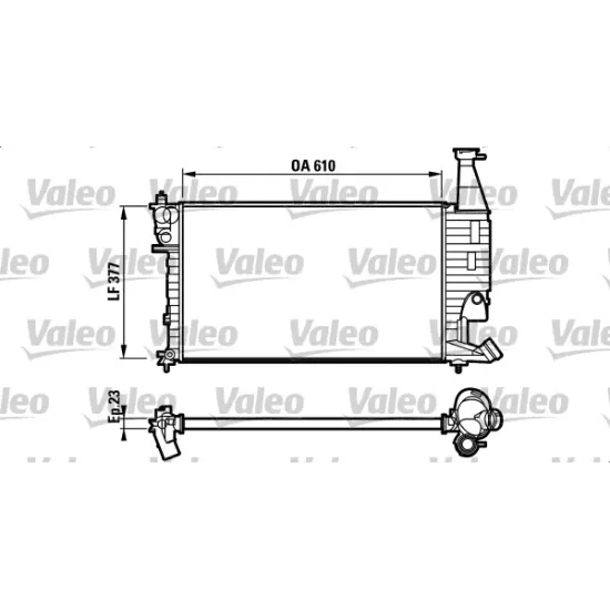 RADYATOR MEKANIK SU ( PEUGEOT PARTNER 1.4 96-02 / CITROEN BERLINGO 1.4 96-02 )