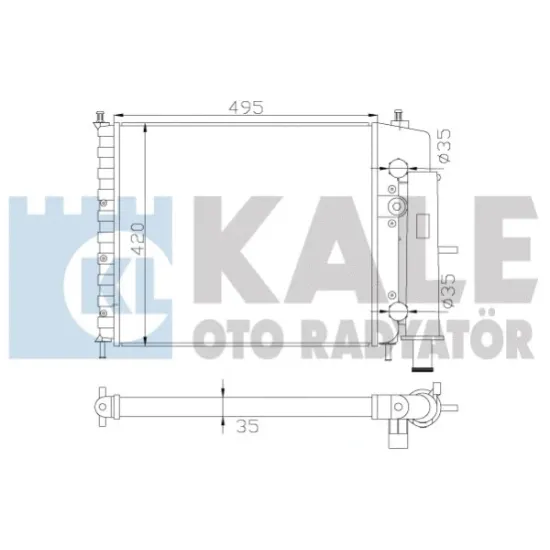 SU RADYATORU (FIAT BRAVA-BRAVO I-MAREA 1.4/1.6 16V/1.4 MT )