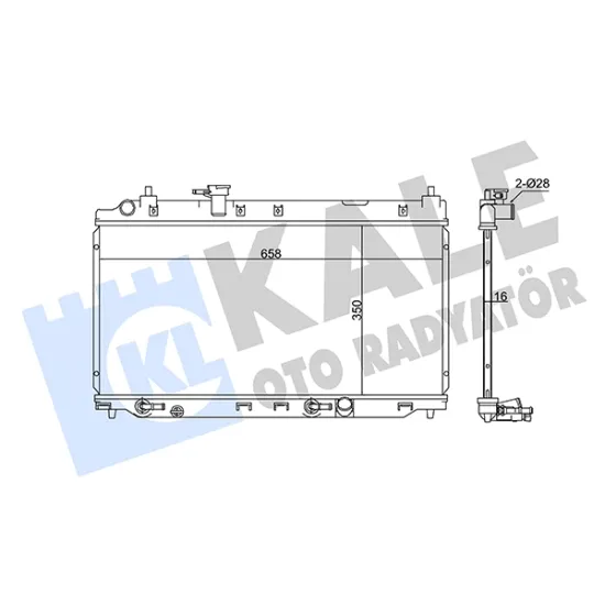 SU RADYATORU BRAZING HONDA CITY 06-11 A/T