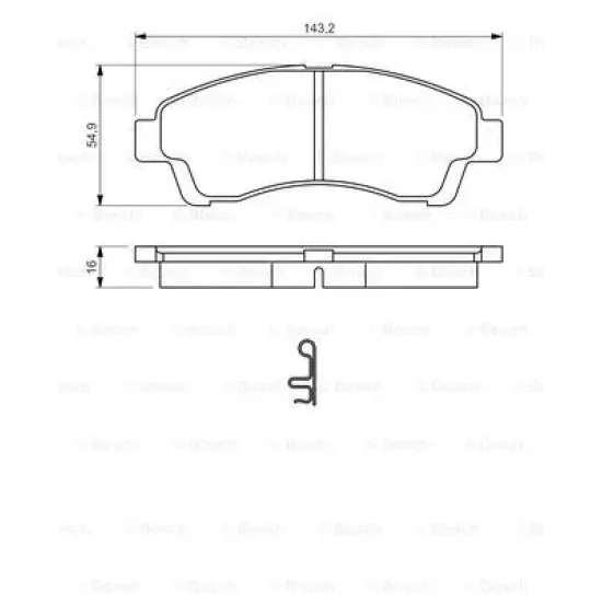 FREN BALATA ÖN MAZDA B2500 96>99