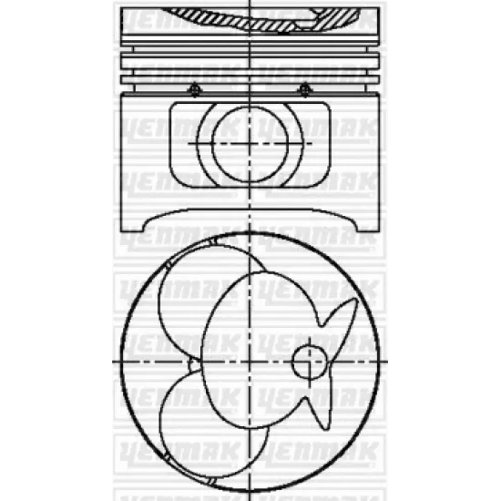 PISTON SEGMAN STD 89.00 MM ( MERCEDES BENZ OM601 SPRINTER/ VITO108 ( 26 PIM )