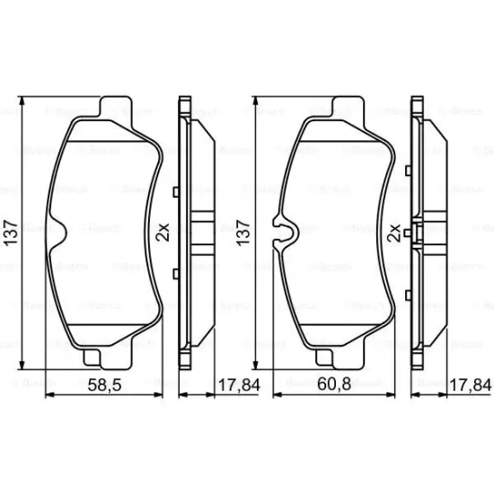 ARKA FREN DİSK BALATA ( FORD CUSTOM V362 12- V363 14- )