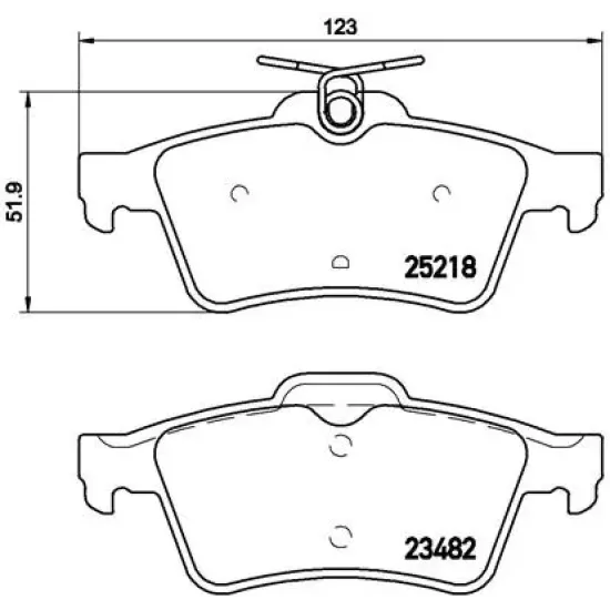 FREN BALATASI ARKA PEUGEOT 508 1.6 2010-