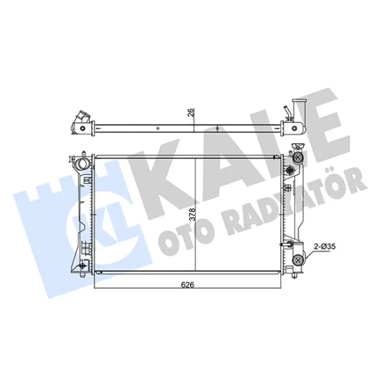 SU RADYATORU BRAZING TOYOTA AVENSIS 2.0 A/T 03-08