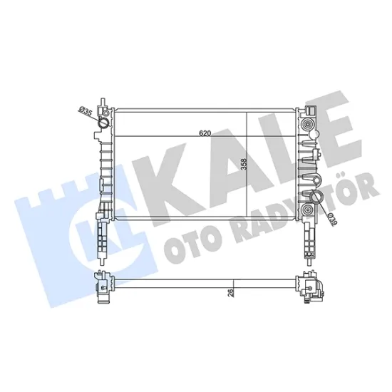 SU RADYATÖRÜ AT 620X358X26 BRAZING