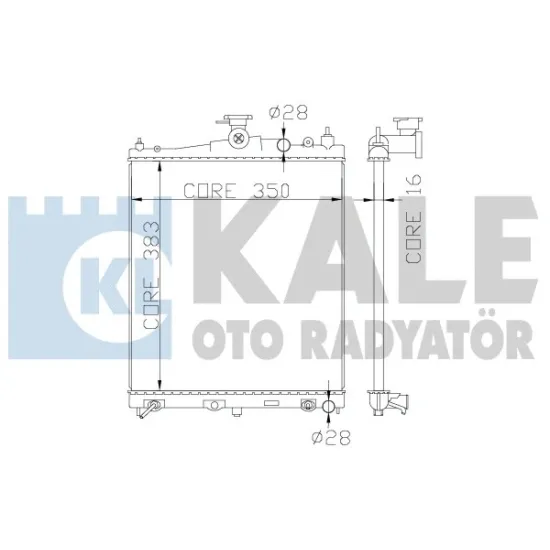 SU RADYATORU BRAZING NISSAN MICRA 03-11 A/T 1.2-1.4-1.6 / NOTE 06- A/T