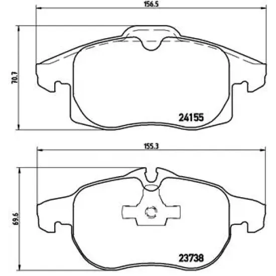 FREN BALATASI ON (OPEL VECTRA C 1.8I 2.0DTI 2.2 3.2 1.6 1.9CDTI 04 )