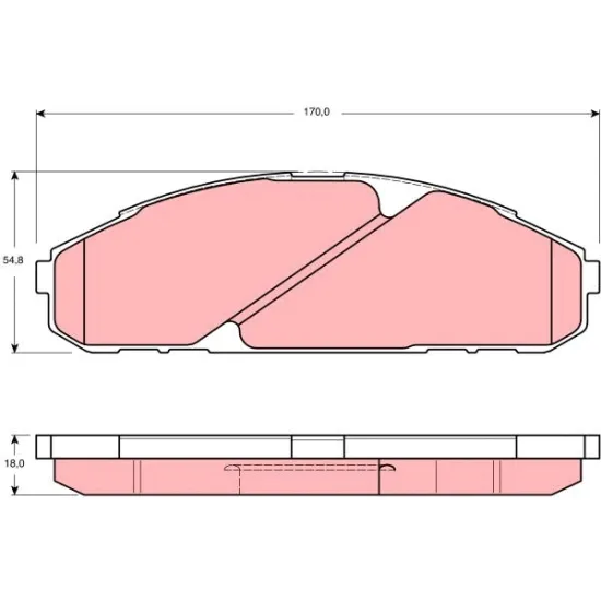 BALATA FREN ON-(NISSAN PATROL 88/97 )