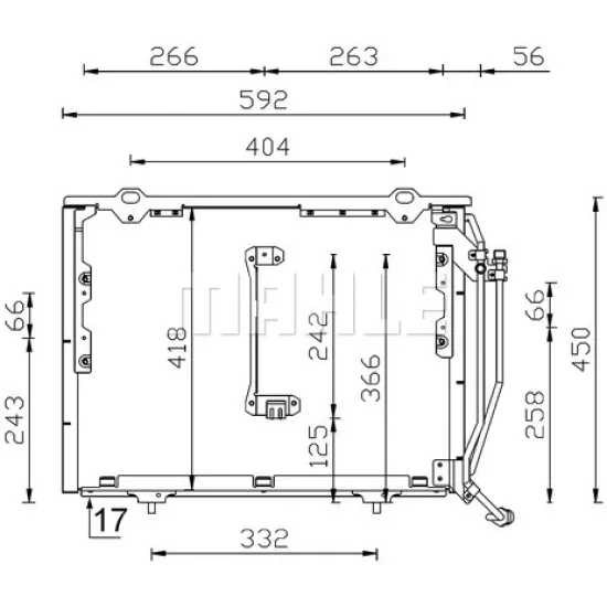 KLIMA RADYATORU W202 95>00 S202 96>01 C208 97>02 A208 98>02