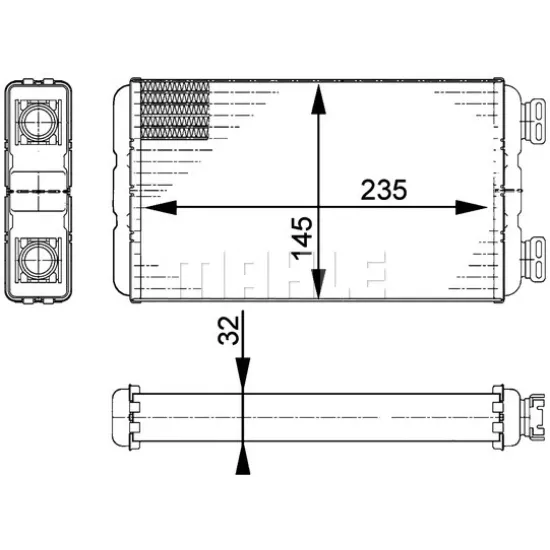 KALORIFER RADYATORU 04-10 MASTER-MOVANO 1.9-2.2-2.5dti-cdti