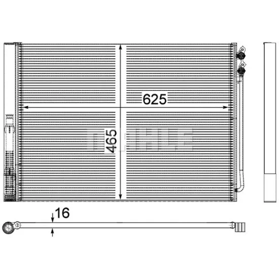 KLIMA RADYATORU (KONDENSER) 10> 5-SERI (F07-F10-F11) 7-SERI (F01-F02-F03-F04) *U.K****