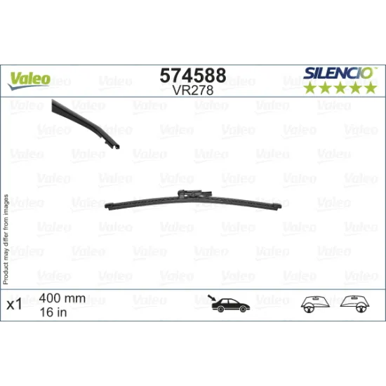 SILECEK SUPURGESI ARKA SILENCIO 400 MM TRAFIC III