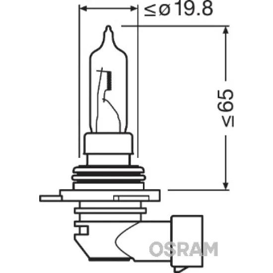 12V HIR 1 65 Watt STANDART ISIK PLASTIK L SOKET