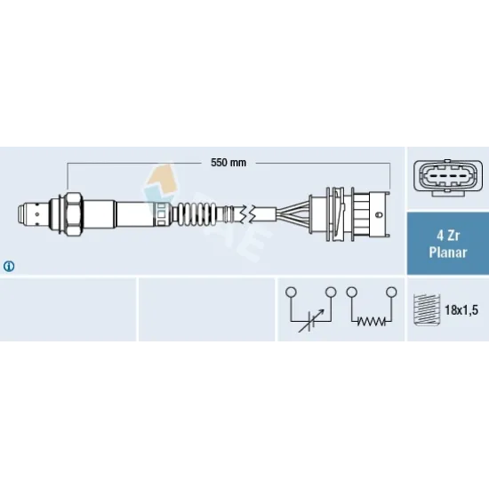 LAMBDA SENSORU ASTRA.H-VECTRA.C 1.6 16V *Z16XEP* (P1)