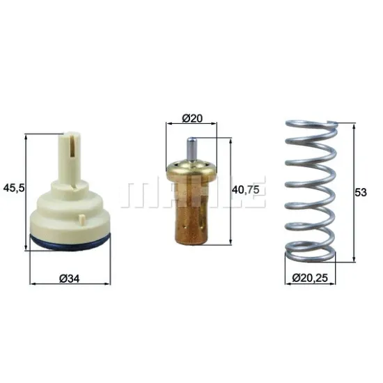 TERMOSTAT 80C VW CC B7 PASSAT B6 B7 TOURAN