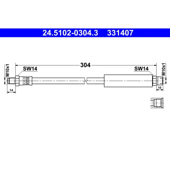 FREN HORTUMU ARKA 01-10 5-SERI (E60-E61)