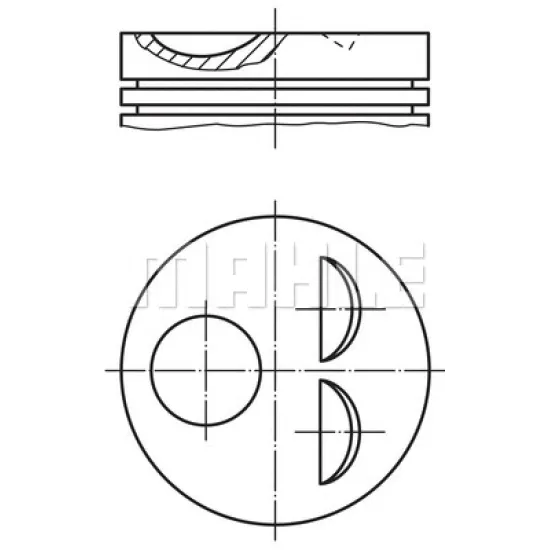 MOTOR PISTON+SEGMANI ( RIKEN ) 84,80+0,50mm CAP ASTRA KADETT OMEGA VECTRA 18E-18SV R 4 BENZIN, 1796 CM³-63 85 KW (86 115 PS)