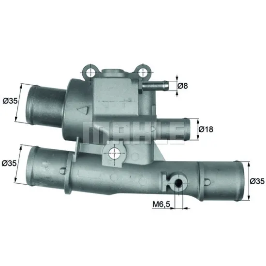 TERMOSTAT 88C° KLİMASIZ (FIAT DOBLO-ALBEA-PALIO 1.6 16V) -TEK DELİK-