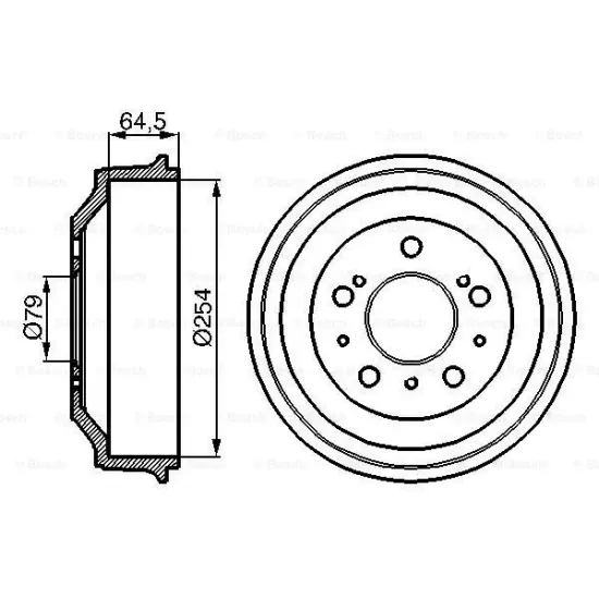 FREN KAMPANASI 18Q DUCATO 94>02 DUCATO YM / BOXER 94>02 / JUMPER 94>02 16-JANT