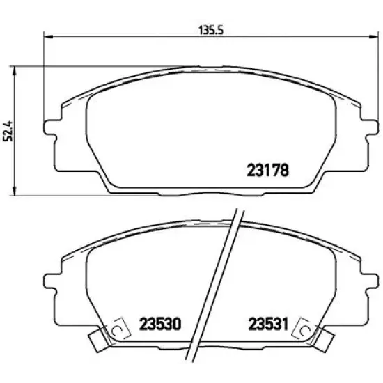 BALATA FREN ON-(HONDA CIVIC TYPE-R 01/11 2.0/S2000 00/ )