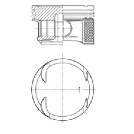 PISTON + SEGMAN STD. (M271 Kompressor, 82,00mm) W203 02>07 CL203 02>08 W204 07>14 S204 07>14