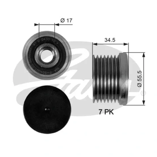 ALTERNATOR GERGI RULMANI BMW N-43/54 E-60/70/87/90/92