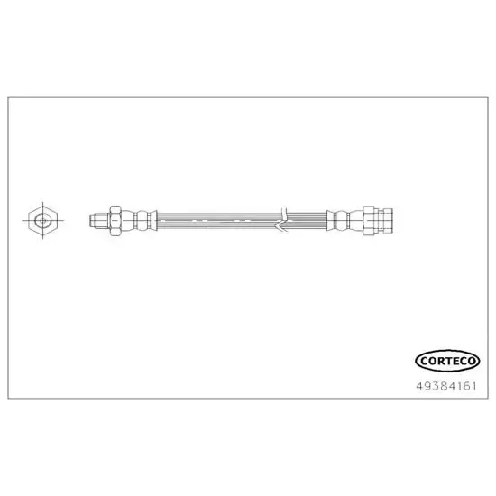 FREN HORTUMU ARKA (MITSUBISHI ASX / LANCER VII / LANCER VIII / OUTLANDER II 07-