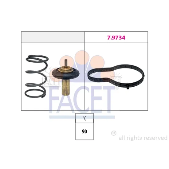 TERMOSTAT 90 °C FIAT EGEA 1.6 15> JEEP RENEGADE 1.6 14>