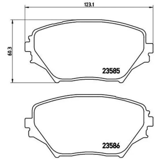 BALATA FREN ON-(TOYOTA RAV4 00/05 ) Low-Met