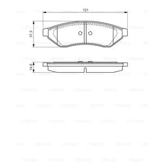 BALATA FREN ARKA-(CHEVROLET EPICA 05/10/AVENDA 05/10 )