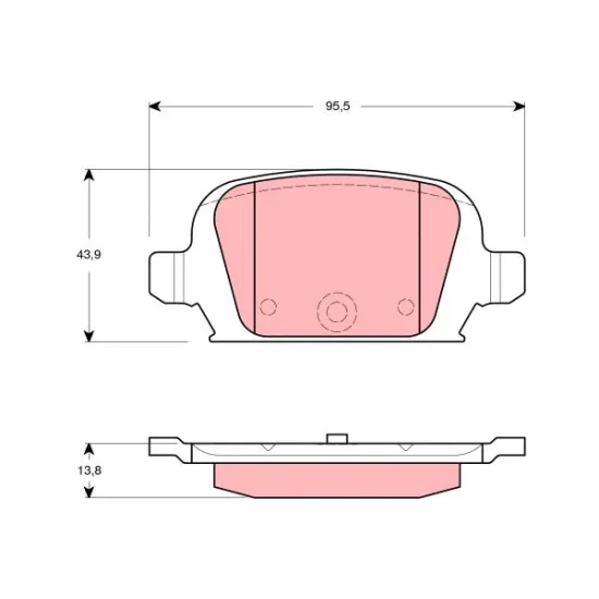 FREN BALATASI ARKA WVA 23284 ( OPEL CORSA C 1.8 16V 02 / MERIVA 1.7DTI 1.8 02-- )