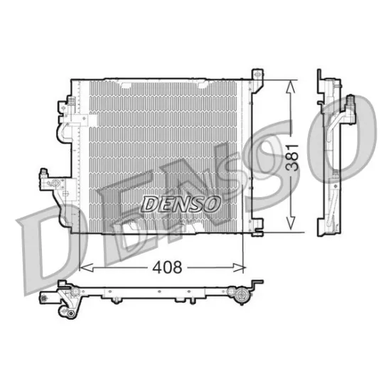 KLIMA RADYATORU (OPEL ASTRA H 1.3 1.7CDTI 04-)16×408X381