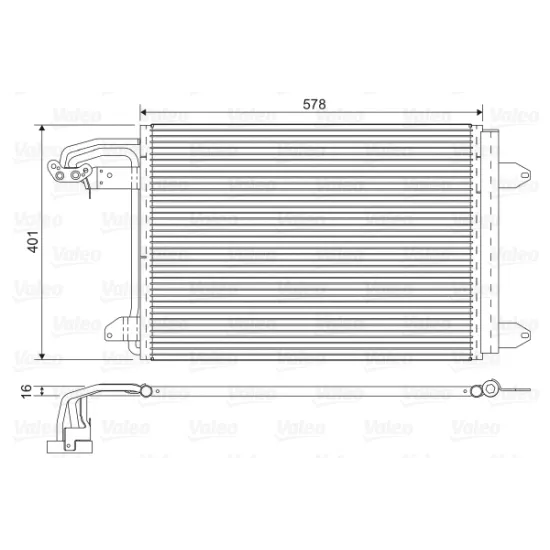 KLIMA RADYATORU (AUDI A3 / SEAT LEON / SKODA OCTAVIA / VW CADDY / GOLF / JETTA)