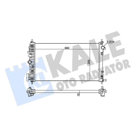 MOTOR RADYATORU (678x398x26) INSIGNIA 2,0T OTOMATIK