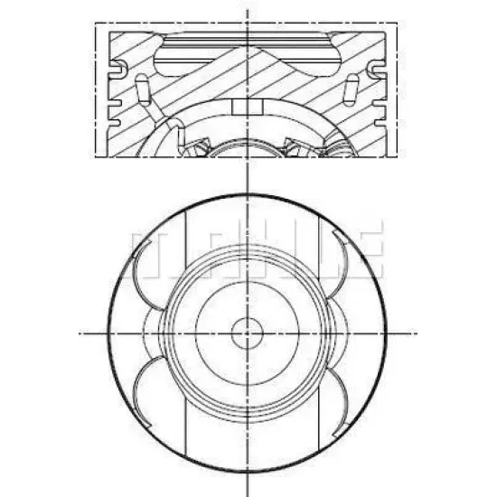 PISTON SEGMAN STD 83.00 MM ( MERCEDES OM651 204/212/SPR 2009-) 72526 STD