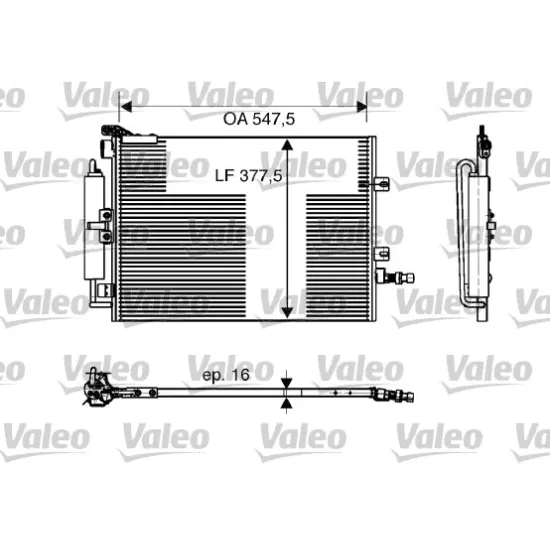 KONDENSER RENAULT CLIO III MODUS