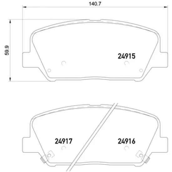 FREN BALATASI ON HYUNDAI ELANTRA 2011-/ ELANTRA 2016-/ I30 2011-/ SANTAFE 13-/ KIA OPTIMA 2012-/ CERATO 2015-/ CEED 12-/ CARENS 12-/