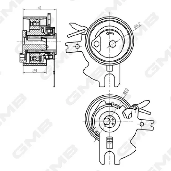 V KAYIS GERGI RULMANI-(FORD MONDEO IV 2.0 TDCI / PEUGEOT 407-508 2.0 HDI )