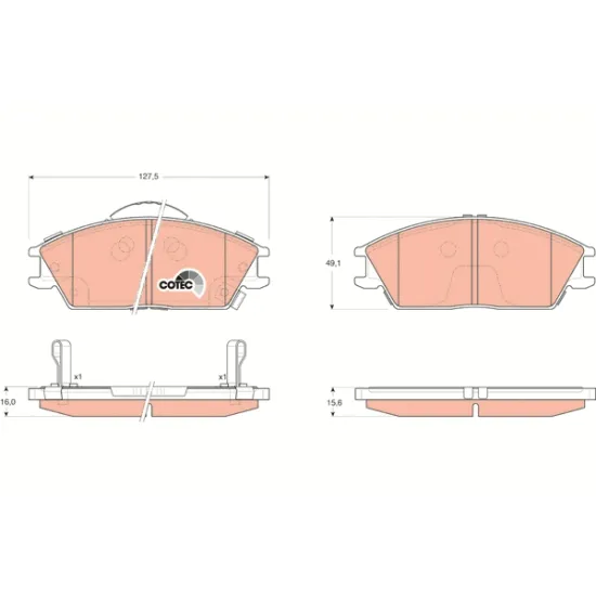 BALATA FREN ON-(HYUNDAI ACCENT 95/06/GETZ 00// )